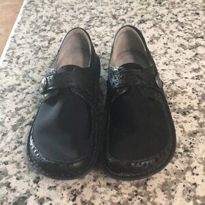 Alegria Leather Nursing Comfort Shoes Black Size 40